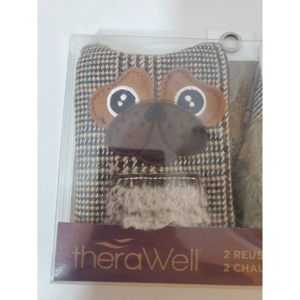 Thera Well Cloth Reuseable Hand Warmers NWT Puppy Owl